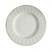 Peacock white & gold dinner plate 0007416-702 тарелка, Villari