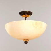 CL0102 Dunkeld Alabaster Semi Flush Ceiling Light потолочная люстра Vaughan