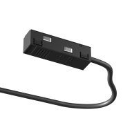 соединительный блок черного цвета для магнитной трековой системы 23mm Exility