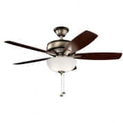 52" Terra Select Fan Burnished Antique Pewter люстра-вентилятор 330347BAP Kichler