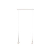 FAT2-320-01 Grau Falling sun TRACE DUO WHITE Подвес на два плафона белый