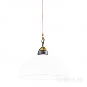 Kolarz Nonna 731.30.54 подвесной светильник состаренная латунь ø30cm высота 26cm мин. высота 36cm макс. высота 176cm 1 лампа e27