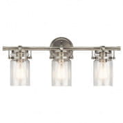 Brinley 3 Light Vanity Light Brushed Nickel настенный светильник 45689NI Kichler