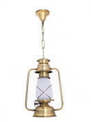 Vintage Brass Lantern Hanging Light подвесной светильник FOS Lighting Kerosene-Brass-S-HL1