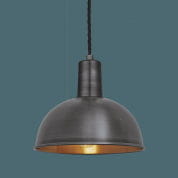 Sleek Dome Pendant - 8 Inch - Pewter &amp; Copper подвесной светильник Industville SL-DP8-CP