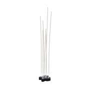 напольный светильник с гибкими стержнями и акцентной подсветкой