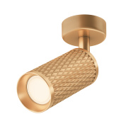 потолочный спот в золотом оттенке с текстурированной поверхностью