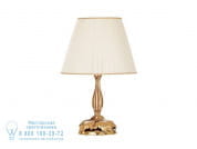 Sibilla Настольная лампа с отделкой французским золотом и плиссированным абажуром из органзы Possoni Illuminazione 330/LP
