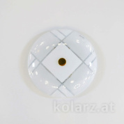 потолочный светильник с круглым золотым плафоном