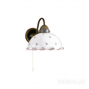 Kolarz Nonna 731.61.70 настенный светильник состаренная латунь ширина 20cm высота 20cm 1 лампа e27