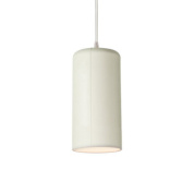 подвесной светильник цилиндрической формы с матовым абажуром