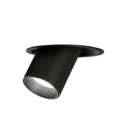 регулируемый встраиваемый спот чёрного цвета