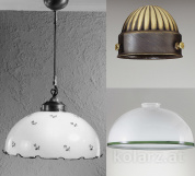 Kolarz Nonna 731.32.86 подвесной светильник состаренная латунь другое ø36cm высота 32cm мин. высота 44cm макс. высота 129cm 1 лампа e27