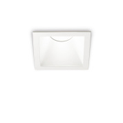 встраиваемый потолочный светильник квадратной формы белого цвета