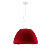 подвесная люстра куполообразной формы белого цвета