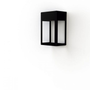 уличный настенный светильник прямоугольной формы чёрного цвета