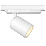 трековый прожектор с цилиндрическим корпусом и направленным светом