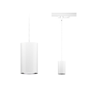 подвесной светильник белого цвета с USB-портом для однофазного шинопровода