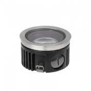 круглый встраиваемый уличный светильник с утопленной камерой