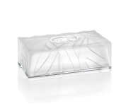 мыльница из рельефного стекла прямоугольной формы