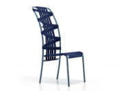 Gervasoni Outdoor Алюминиевый стул с высокой спинкой с порошковым покрытием Gervasoni