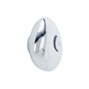 настенный светильник с овальным плафоном зеркального хромового цвета