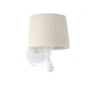 64308-35 SAMBA WHITE READER WALL LAMP RIBBONED LAMPSHADE E2 настенный светильник Faro barcelona