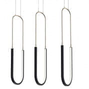Wayan 23.75" 3 Light LED Linear Pendant Cluster Matte Black подвесной светильник 84315MBK Kichler