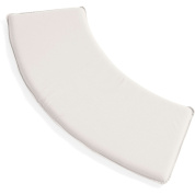 подушка для парковой скамейки с изогнутым краем кремового цвета