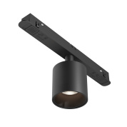 магнитный трековый цилиндрический светильник с направленным светом черного цвета EXILITY 23 mm