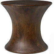 деревянный табурет с точеным корпусом бочкообразной формы