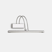 светильник для зеркала с хромированной отделкой и вытянутым корпусом