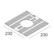 монтажный комплект для встраиваемого потолочного светильника