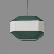 ACB Iluminacion Bauhaus 3917/60 Подвесной светильник Зеленый/Лен, LED E27 1x15W