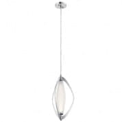 Kivik 1 Light LED Pendant Chrome подвесной светильник 83872 Kichler