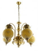 Chandni Gola 5 Lights Brass Chandelier люстра FOS Lighting ChandniGola-CH5