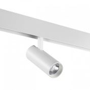 магнитный трековый светильник на штанге с несколькими модулями белого цвета для магнитного трека 48V