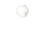 подсветка для зеркала с округлым плафоном из матового стекла