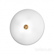 Kolarz Centro 0314.U13.3/me30 потолочный светильник золото 24 карата белый ø42cm высота 8cm 3 лампы e27
