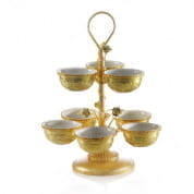 Marie-antoinette gold pistachios holder - 8 bowls чаша, Villari