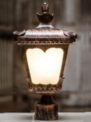 Classic Gate Light In Antique Copper Finish … уличный светильник FOS Lighting DG55-CuAntq-S-GL1