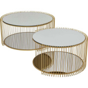 87674 Wire Double Brass (2/Set) Kare design кофейный столик