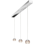 подвесной светильник с подвесами разной длины и стеклянными сферами