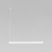 подвесной линейный светильник на тросах с прямоугольным корпусом