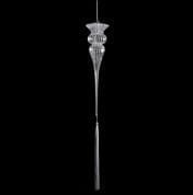 2140/201 KI Crystal lux Светильник подвесной 1х60W Е14 Хром Серый или черный