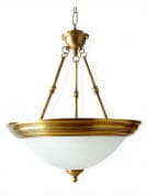 Dish Antique Brass 3 Light Hanging Light подвесной светильник FOS Lighting Dish-Antique-18-HL3