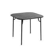M0743201 La Petite Friture WEEK-END Квадратный стол садовый металлический черный