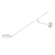 настенный светильник белого цвета с вытянутой штангой и регулируемым модулем