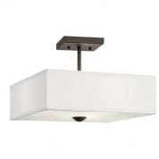 Shailene 14" 3 Light Semi Flush Olde Bronze потолочный светильник 43691OZ Kichler