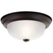 11.25" 2 Light Flush Mount Olde Bronze потолочный светильник 8111OZ Kichler